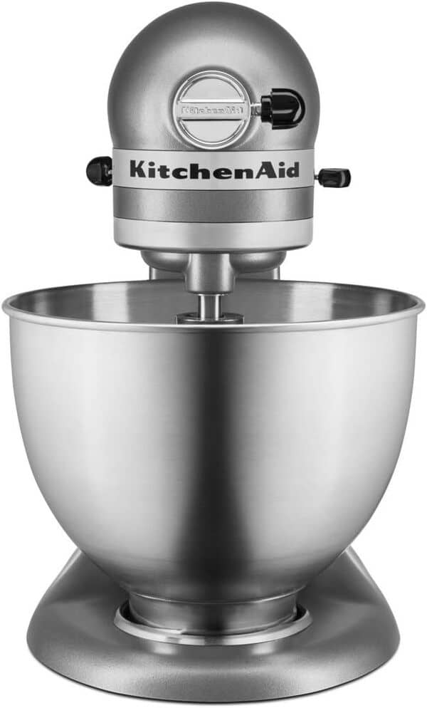 KitchenAid Robot pâtissier multifonction - Bol en acier 4,3L - Argent 5K45SSESL