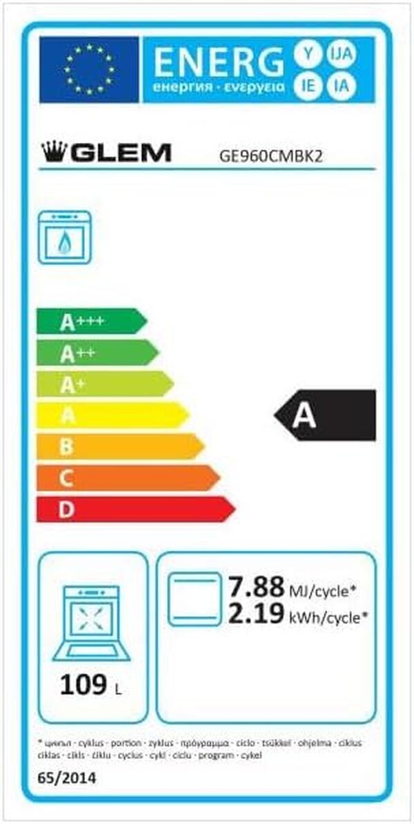 Glem GE960CMBK2 plaque de cuisson