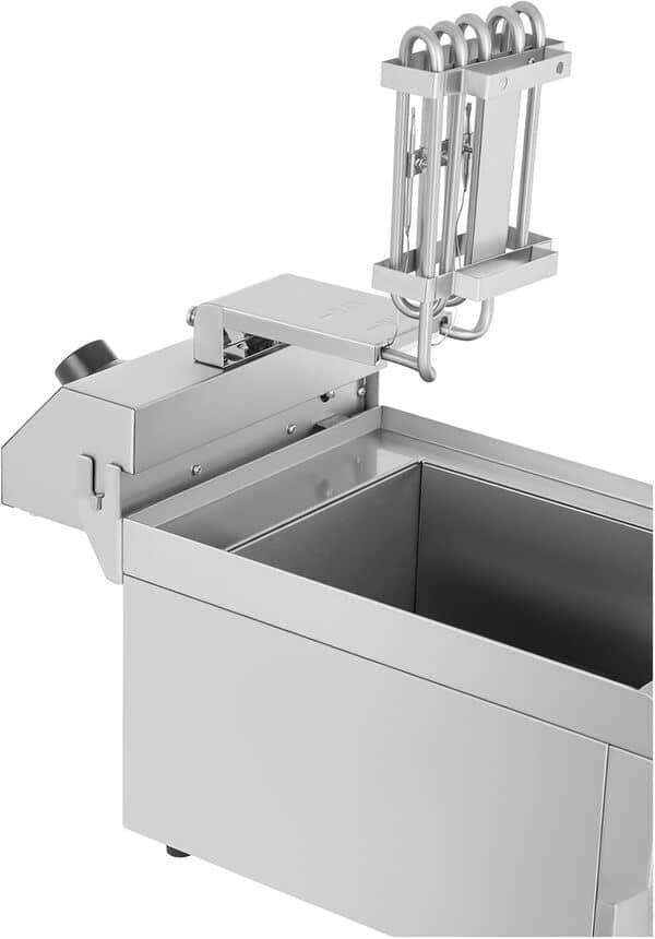 Royal Catering Friteuse Électrique De Restaurant Simple Professionnelle RCEF-16DH (3 200 W, Volume Total: 10 l/Huile: 6,5 l, Température  ? 200 °C, Thermostat, Robinet de vidange)