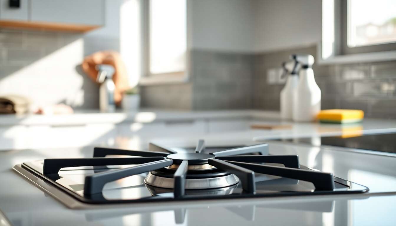 Méthode de nettoyage de la gazinière