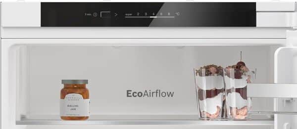 Bosch KIV86VSE0, Série 4, Réfrigérateur congélateur, Encastrable, 177.2 x 54.1 cm, 183 L / 84 L [Classe énergétique E]