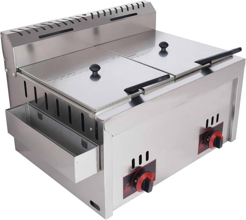 Test : friteuse à gaz DJXLMN 20L professionnelle pour restaurants