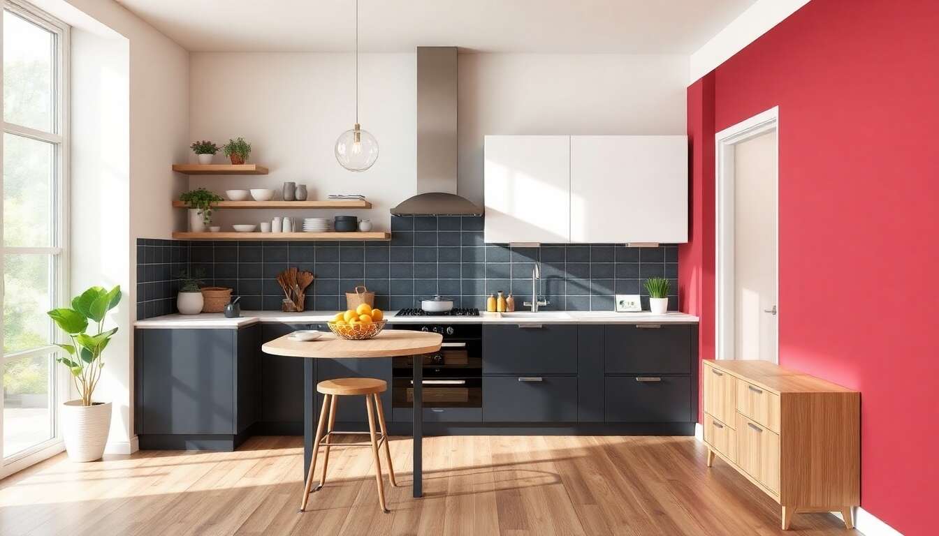 Les couleurs tendance &agrave; adopter pour un mur de cuisine en 2025