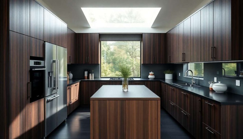 Cuisine noire et bois : 15 modèles tendance