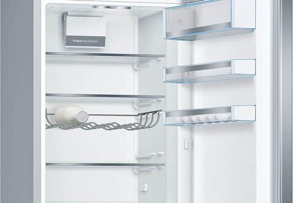 Bosch KGE398IBP - Série 6, Réfrigérateur combiné pose-libre, 201 x 60 cm, Inox anti trace de doigts [Classe énergétique B]