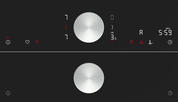 Neff, T66STY4L0 Plaque de cuisson à induction autonome Flex avec commande Twist Pad N90 Largeur 60 cm Noir avec cadre Home Connect