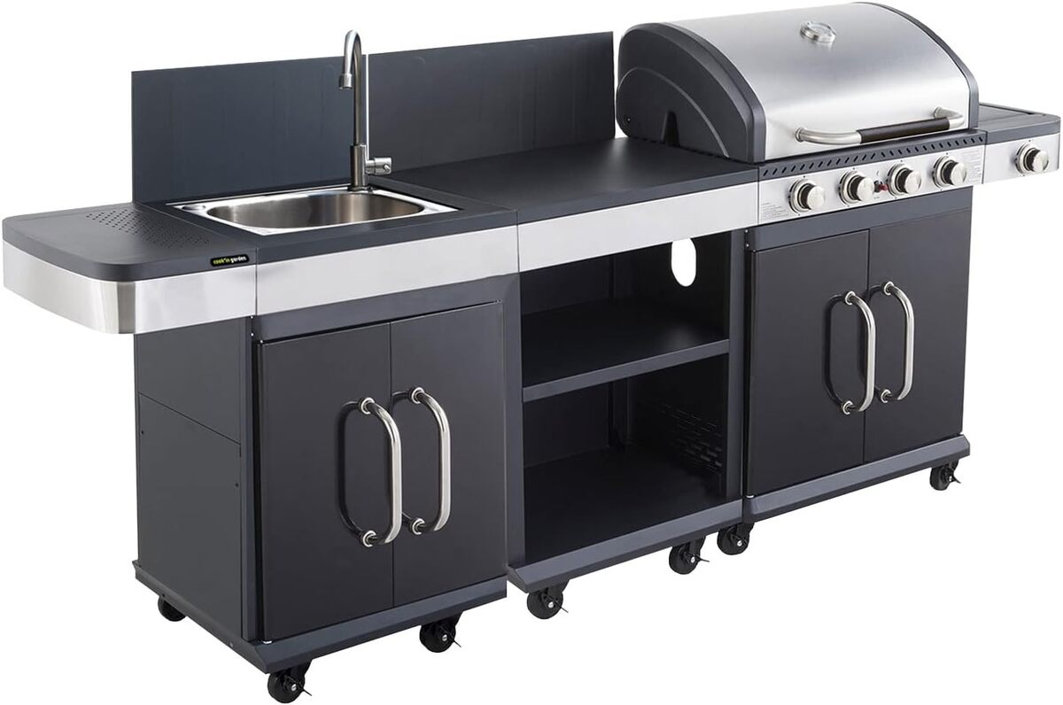 Test : barbecue Cook'in Garden FIDGI 4 au gaz avec desserte et évier