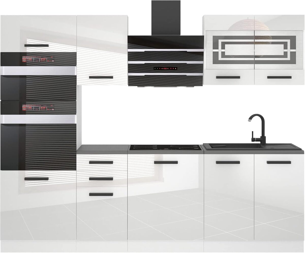 Test de la cuisine complète Belini Tracy 240 cm : élégance brillante et fonctionnalité