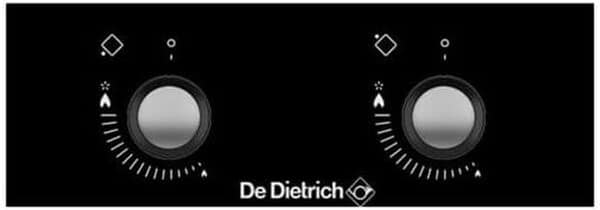 DE DIETRICH Domino gaz DPG3301B, 2 foyers gaz, Surface verre