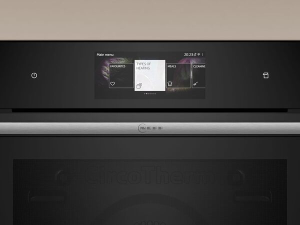 NEFF Four encastrable vapeur B64VT73N0, N90, 71 litres, Slide & Hide, Vapeur [Classe énergétique A+]