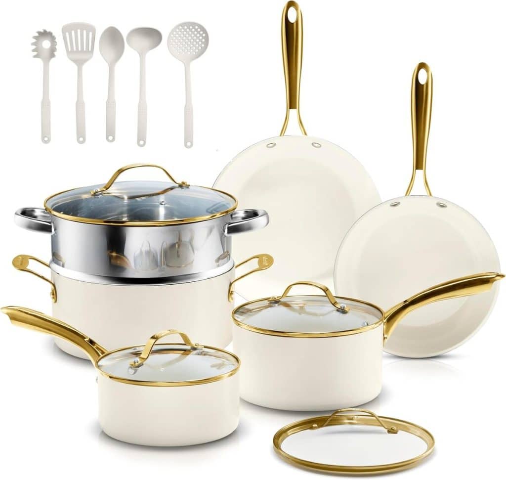 Test : casseroles et poêles antiadhésives Gotham Steel, cuisine en céramique