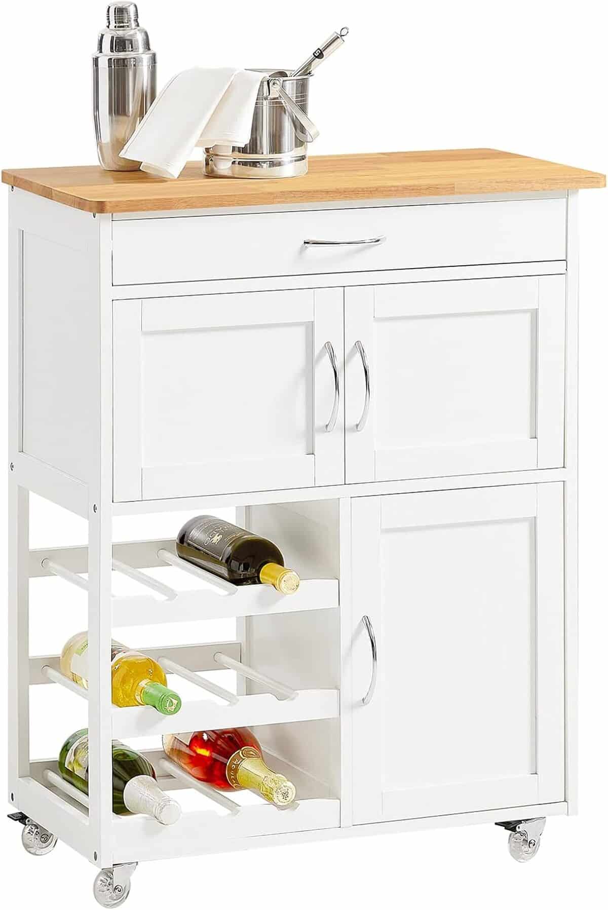 Test de la desserte de cuisine SoBuy FKW45-WN : fonctionnalité et design
