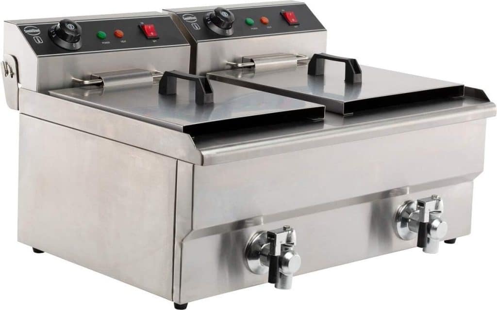 Test de la friteuse professionnelle Combisteel 2x8 L 3, 3 kW
