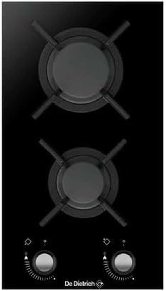Test du domino gaz De Dietrich DPG3301B, 2 foyers sur verre