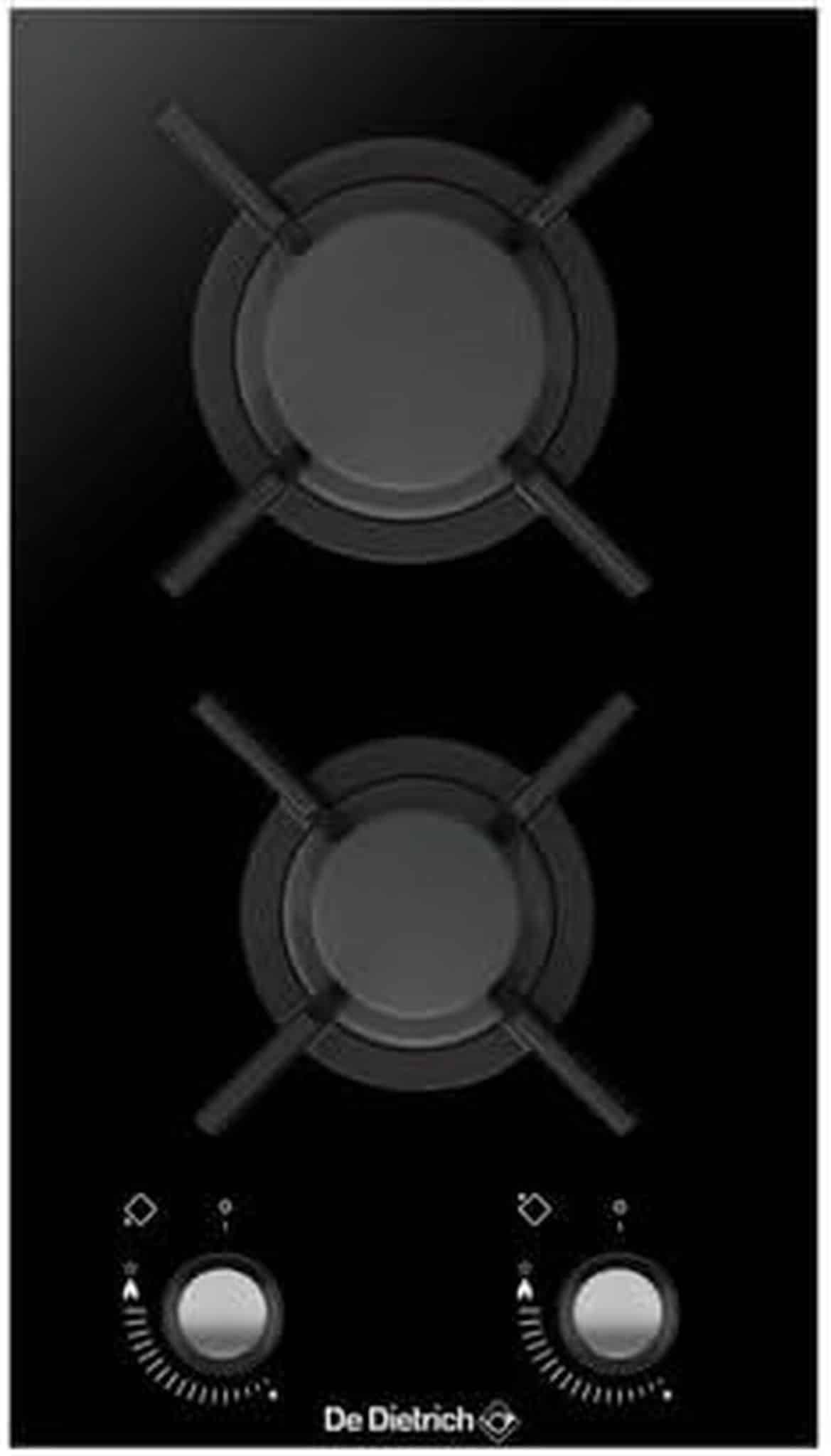 Test du domino gaz De Dietrich DPG3301B, 2 foyers sur verre