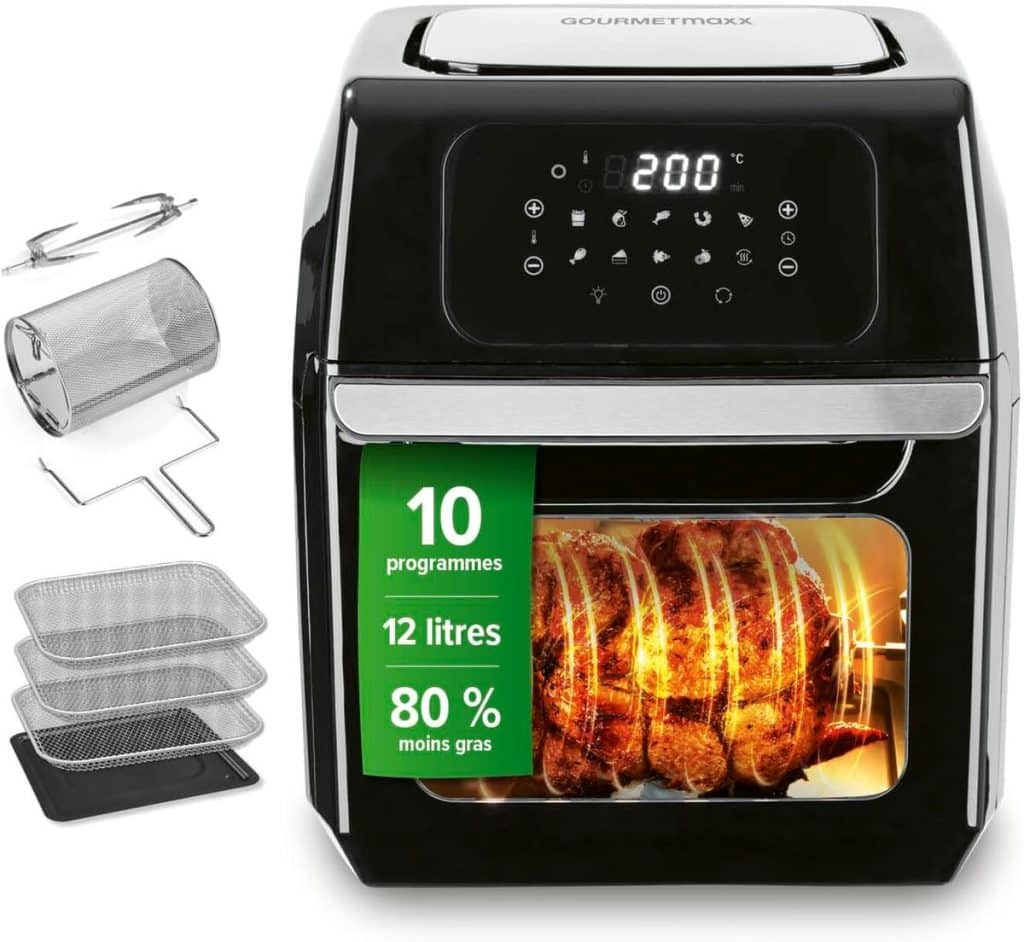Test : gOURMETmaxx friteuse à air chaud numérique 12 L, four XXL