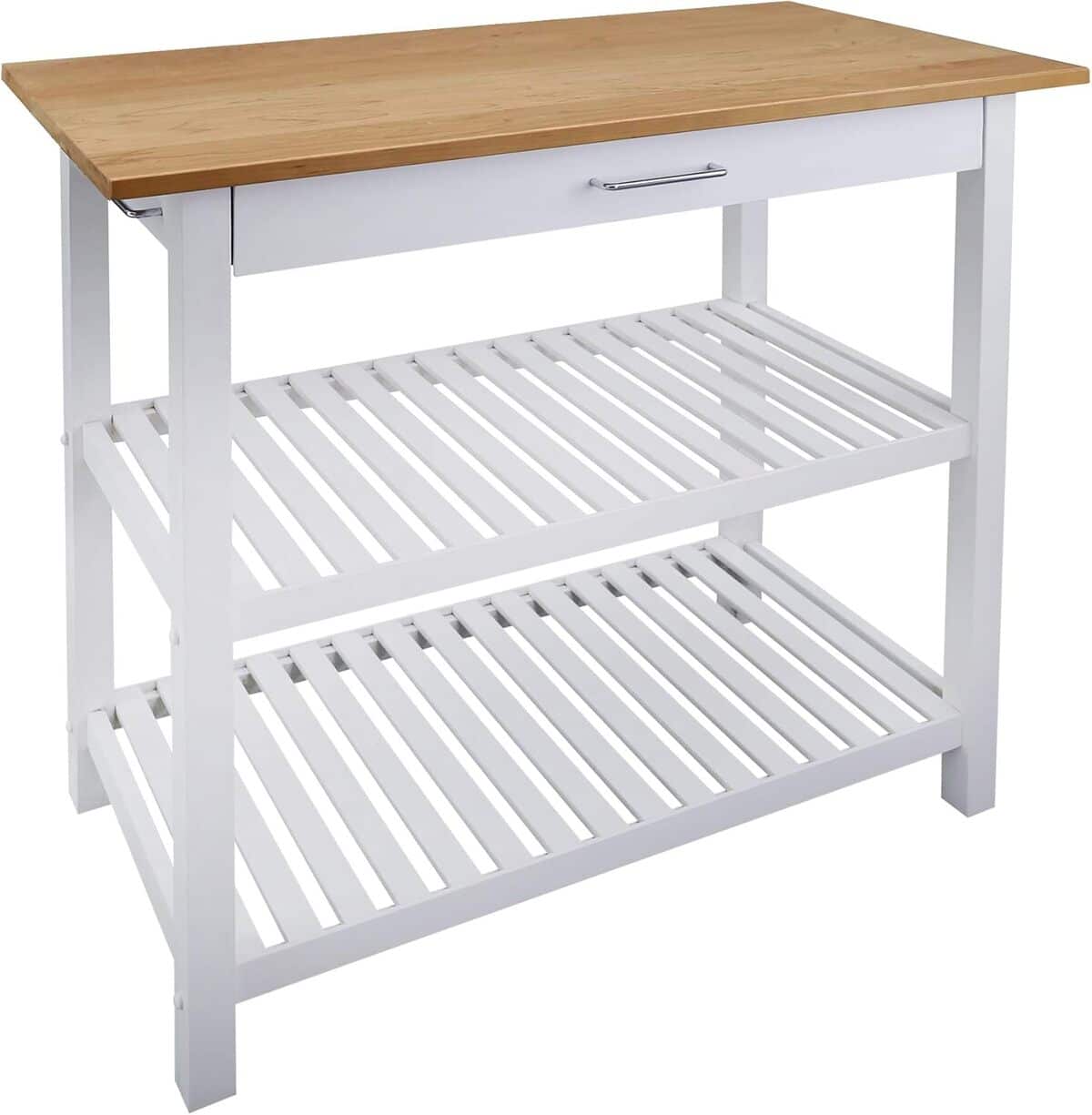 Test : îlot de cuisine Casual Home cerise et blanc