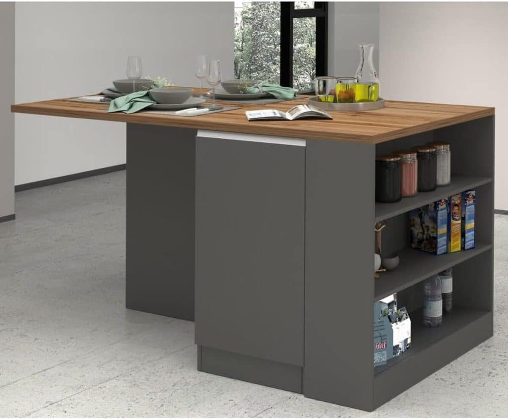 Test : îlot de cuisine VE.CA Balance anthracite