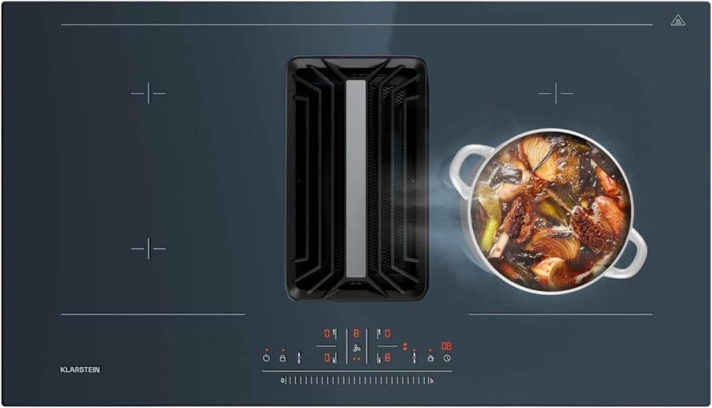 Test Klarstein : plaque induction encastrable avec hotte intégrée