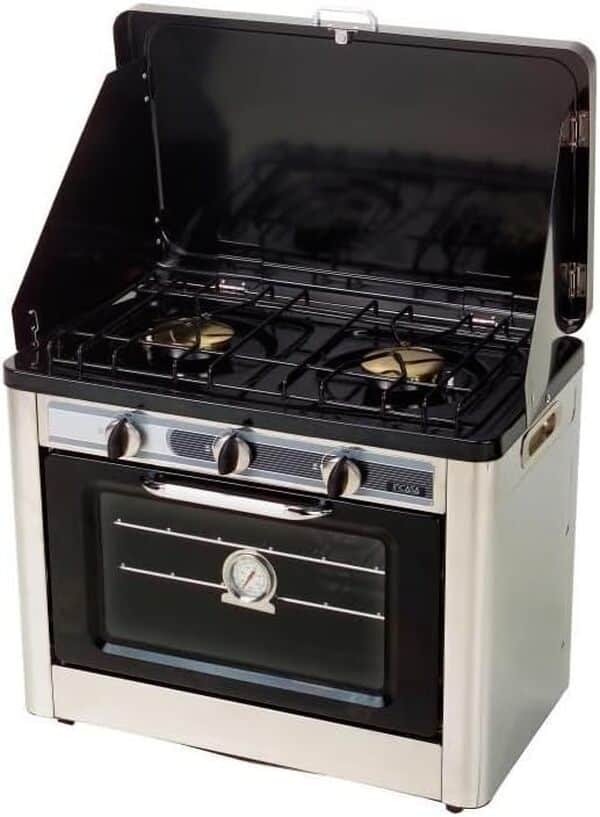 Combiné four / réchaud 2 feux de camping - INCASA - 016463