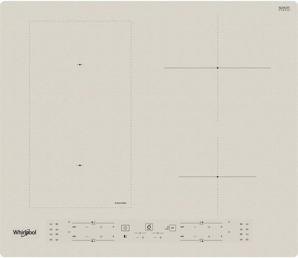 WHIRLPOOL Plaque à induction WLB6860NES, argentée