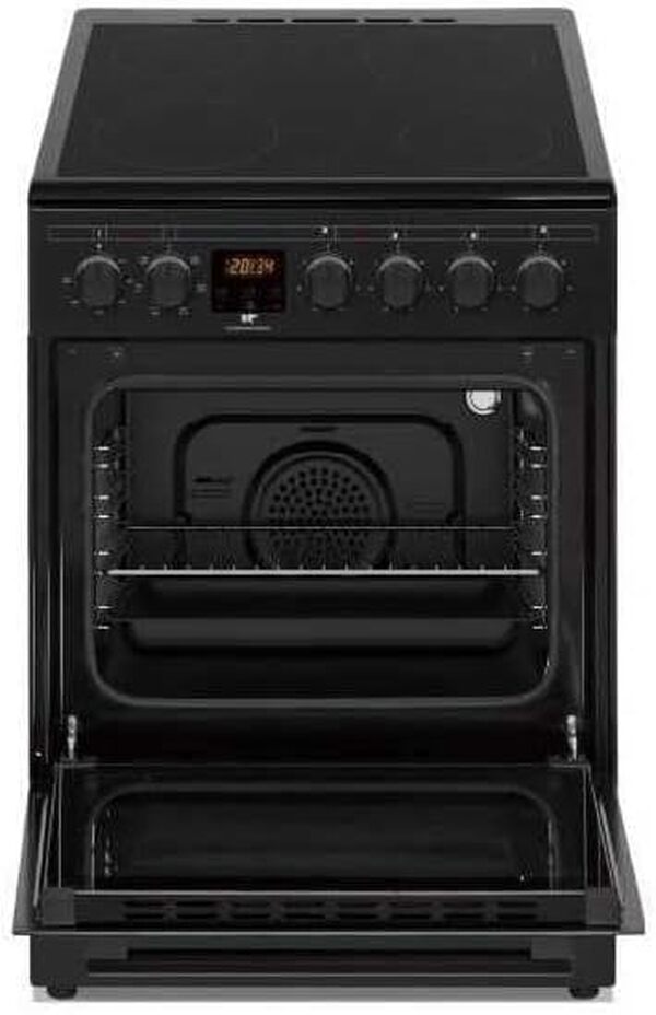 Cuisiniere vitrocéramique CONTINENTAL EDISON CECV50FCB - 4 feux - L49.5 x H82.7 xP58 cm - Noir