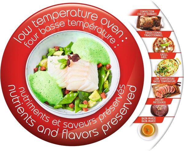 Moulinex Delicio Tactile Four 39 L, 6 modes de cuisson, 9 programmes automatiques, 240° C, Performant, Précis, Cuisson homogène, Cuisson basse température, Facile à nettoyer OX286810