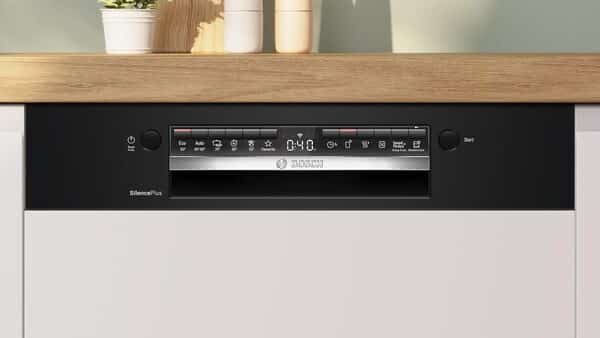 Bosch SMI4HCB19E, Série 4, Lave-vaisselle encastrable, 60cm, 14 couverts, Silence Plus 42 dB, Bandeau noir [Classe énergétique D]