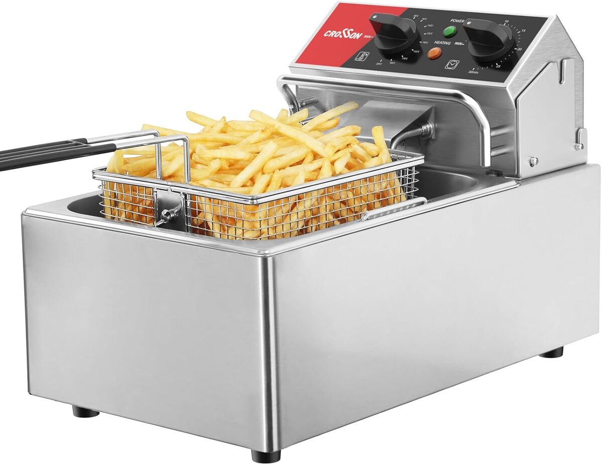 Test de la friteuse électrique CROSSON 13Lbs 3000W : puissance et praticité
