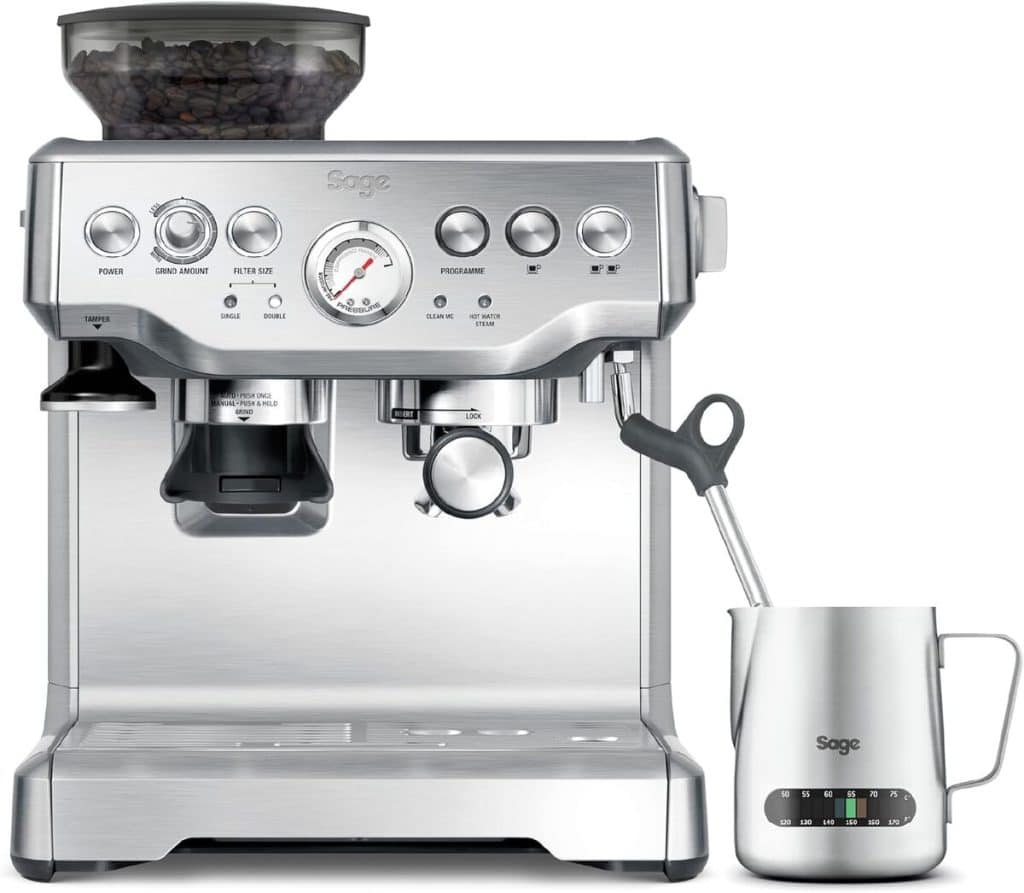 Test de la sage The Barista Express : machine à café performante en acier inoxydable brossé