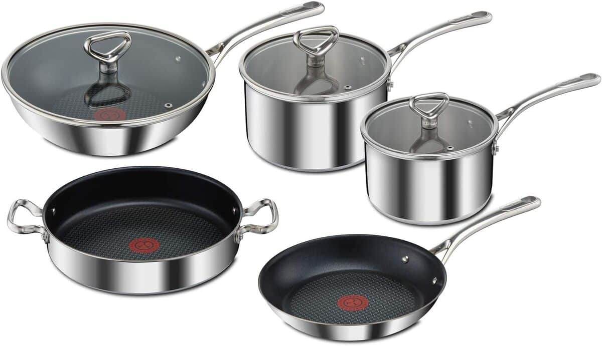 Test du set de cuisine Tefal Reserve Collection 5 pièces : performance antiadhésive