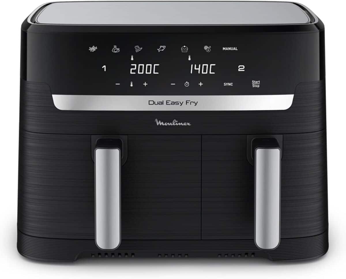 Test : moulinex easy fry dual XXL 8, 3L, la friteuse sans huile polyvalente