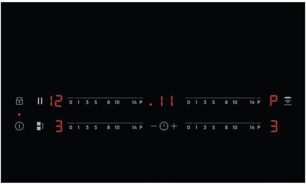 ELECTROLUX table de cuisson induction 71cm 4 Feux 7350w noir