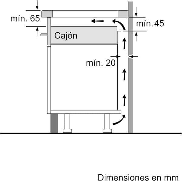 Bosch PXV875DC1E Série | 8 - Plaque à induction avec 3 zones de cuisson 60 cm de large, grande zone 24 cm, noir, 3 zones + Flexinduction