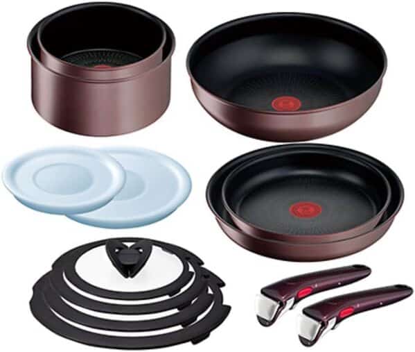 Tefal Batterie de cuisine 13 pièces Ingenio IH Brown Unlimited Tous feux + induction - L3859292