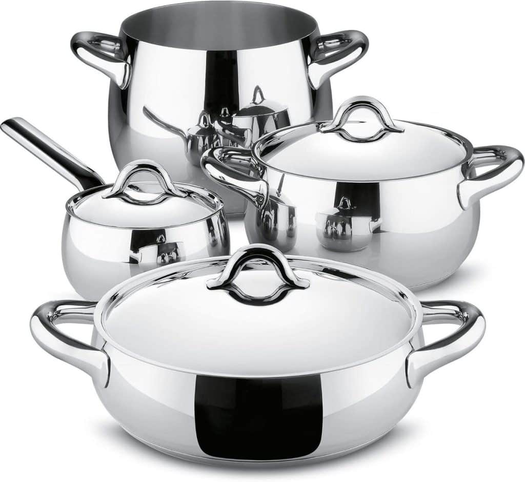 Test : casseroles Alessi SG100S7 Mami en acier inoxydable
