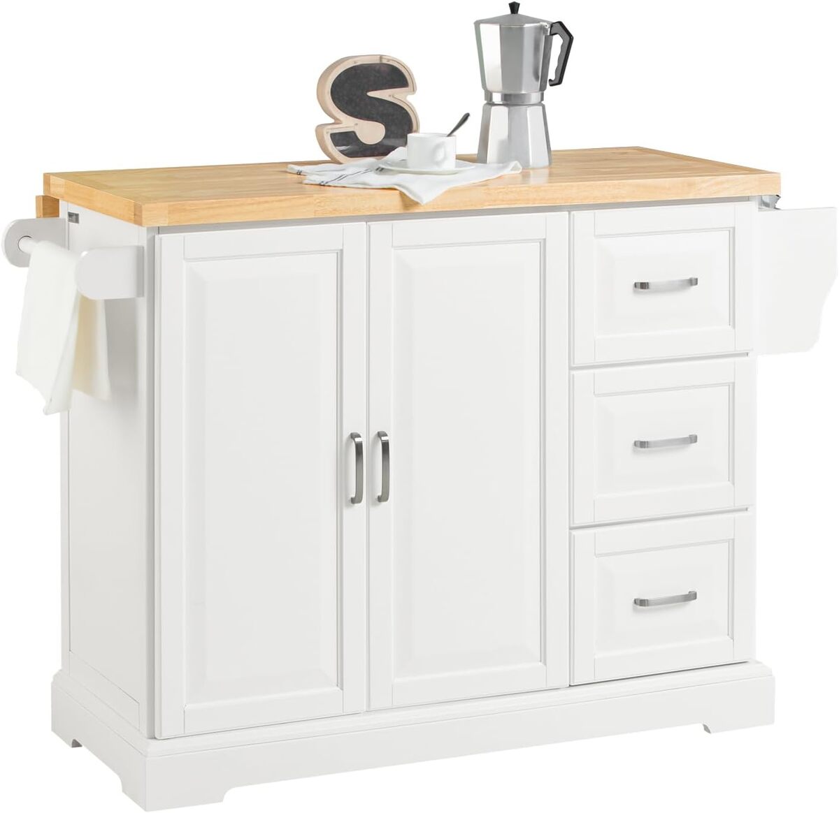 Test de la desserte de cuisine SoBuy FKW41-WN : luxe et praticité