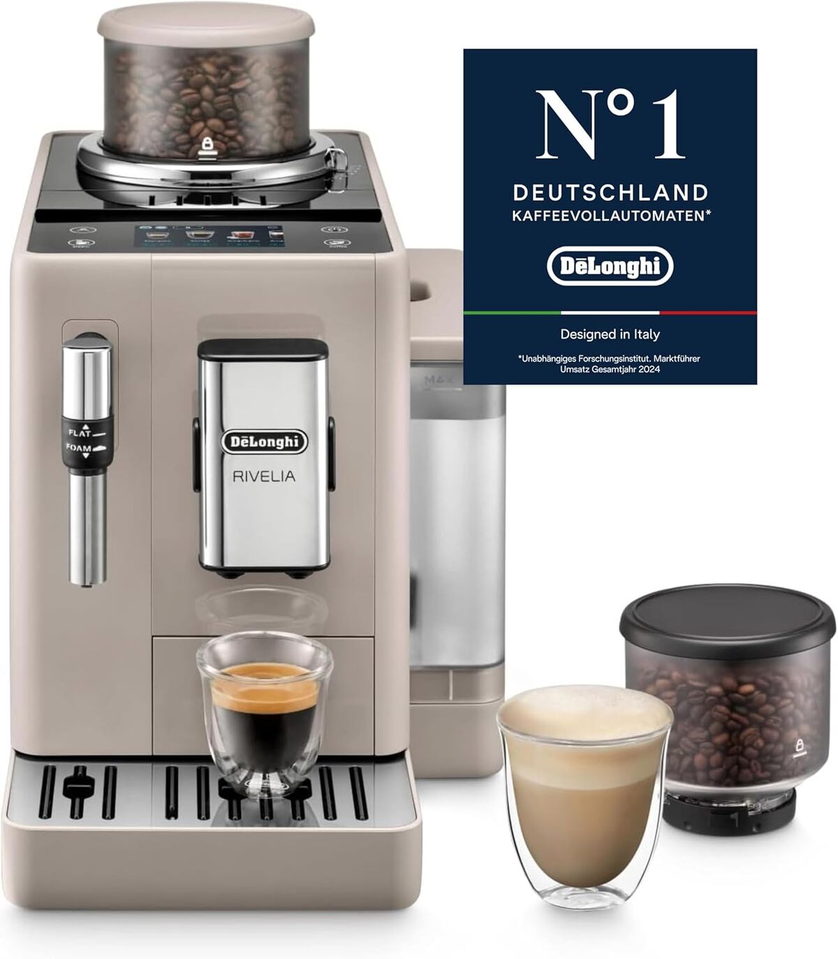 Test de la machine à café De'Longhi Rivelia EXAM440.35.BG : efficacité et design