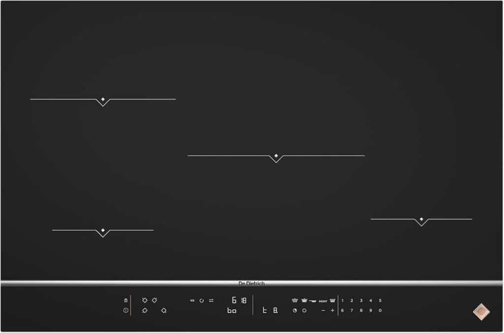 Test de la plaque induction De Dietrich DPI7870X - 4 foyers