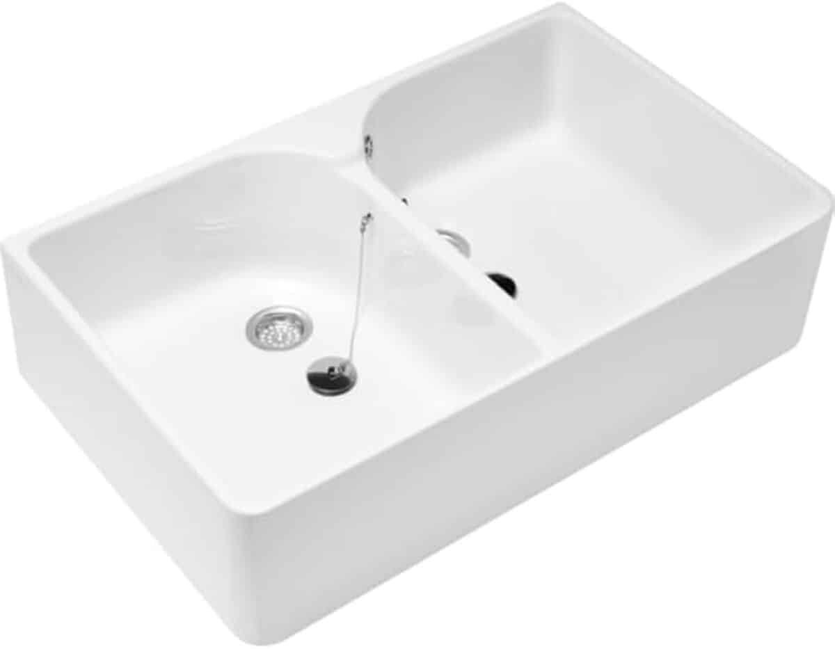 Test de l'évier double cuve Villeroy et Boch O Novo