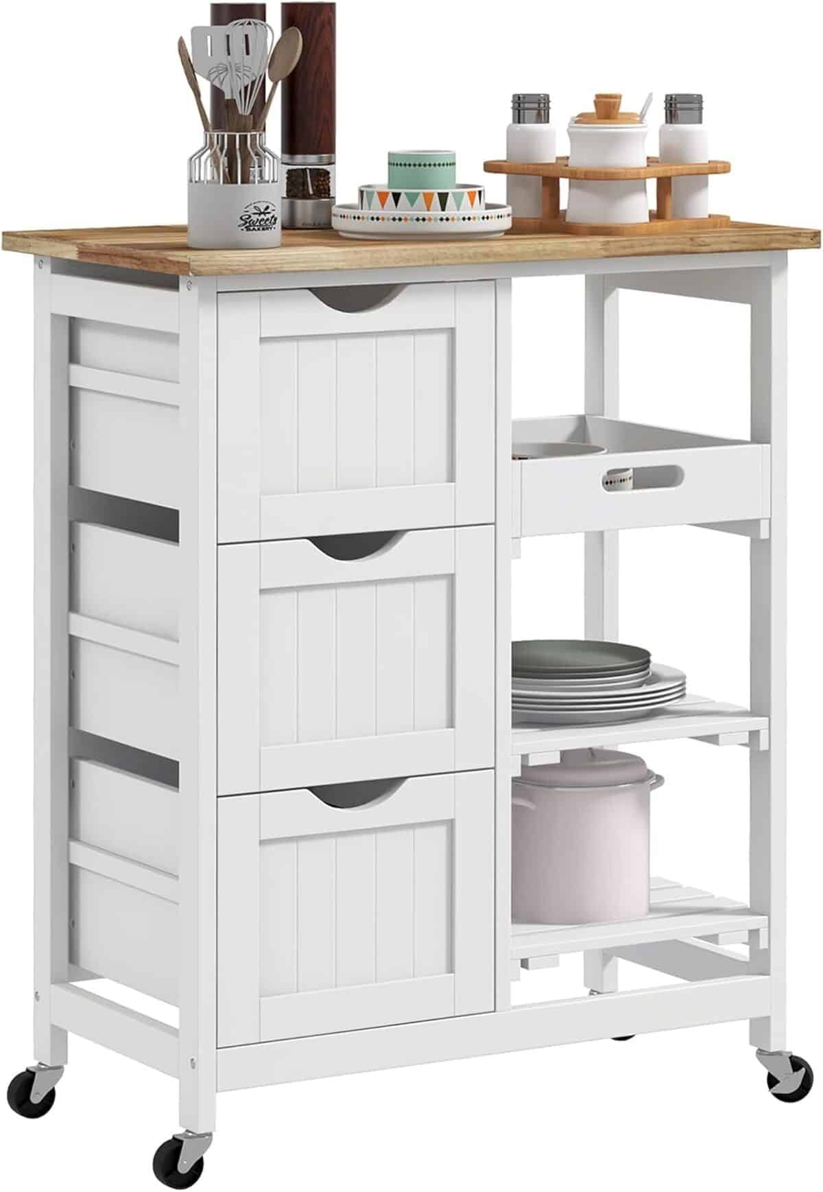 Test du chariot de service HOMCOM : pratique et style en cuisine