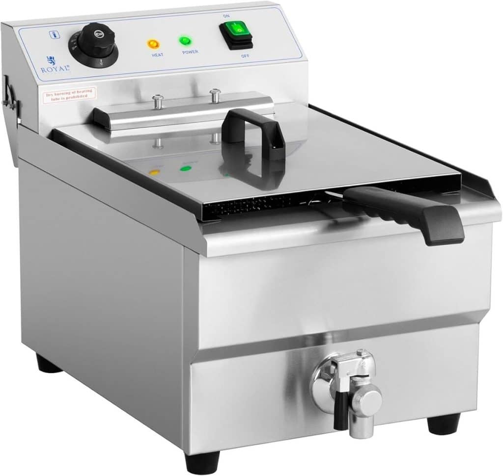 Test : friteuse électrique Royal Catering 16L, 400V, inox professionnelle