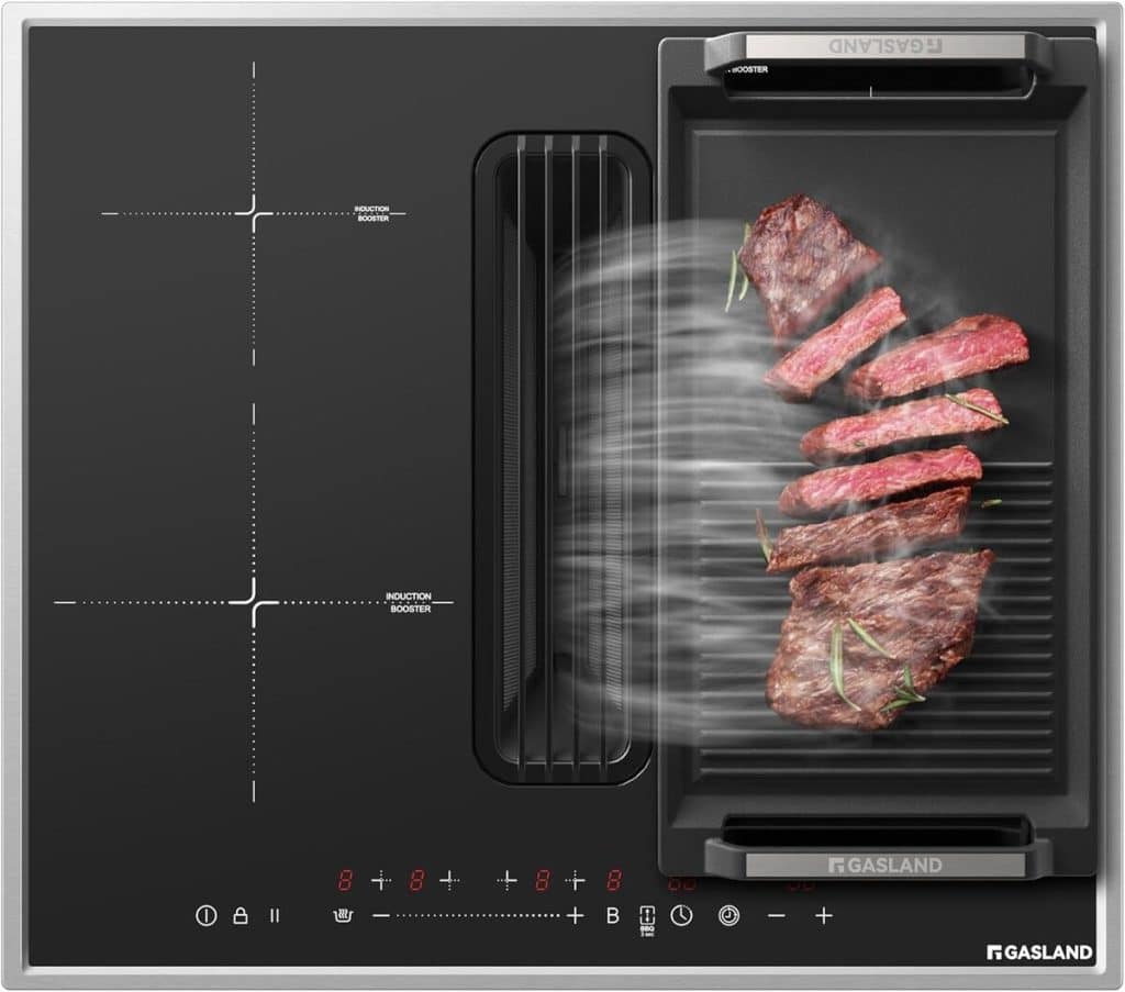 Test : plaque à induction GASLAND IH604BFRB avec hotte intégrée