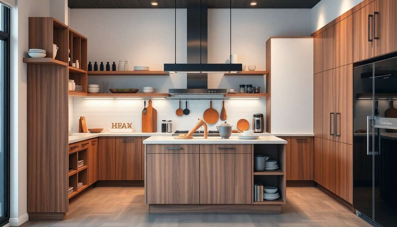 Penser au rangement dans l'&icirc;lot central