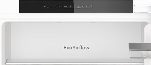 Bosch KIR41VFE0, Série 4, Petit réfrigérateur, Encastrable, 122,5 x 56 cm, 204 L [Classe énergétique E]