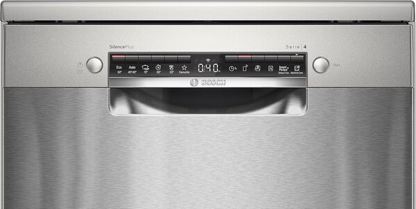 Bosch SMS4EMI01E - Série 4 - Lave-vaisselle Pose-libre - 60 cm - 14 couverts - Silence Plus 42 dB - Inox [Classe énergétique C]