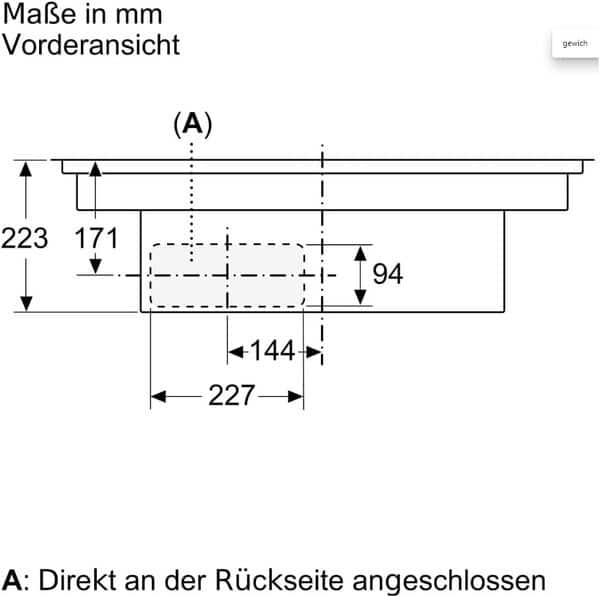 Table de cuisson aspirante induction - BOSCH - 4 foyers - L80 x P52 cm - PVQ811F15E [Classe énergétique B]