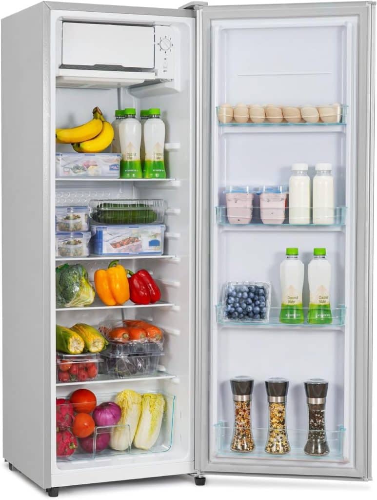 Test du réfrigérateur CURECURE 138 L avec micro-congélateur argenté