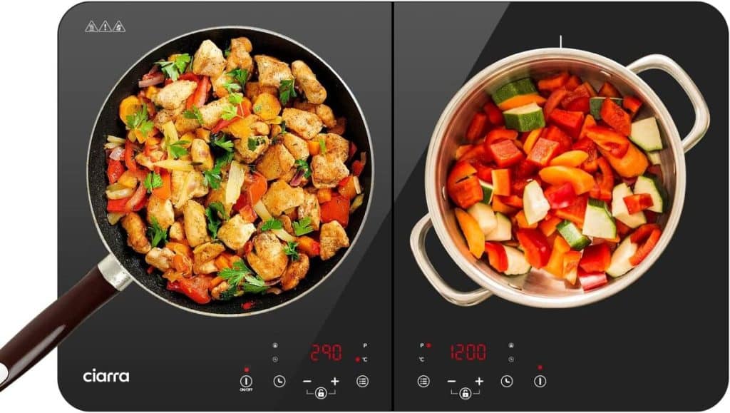 Test : plaque induction CIARRA CBTIH2 3500W, 2 feux