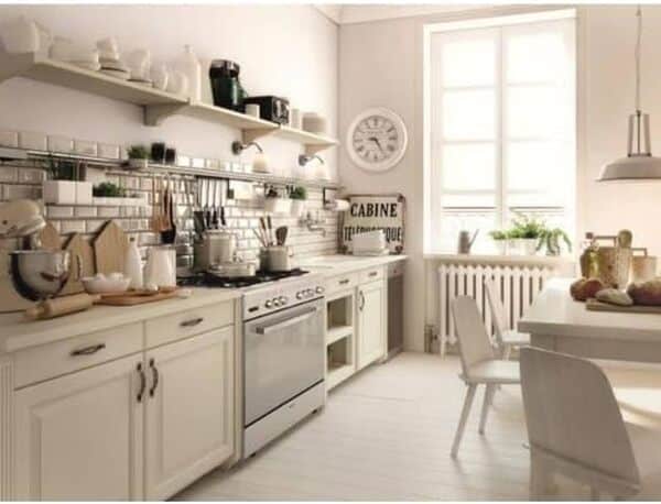 GLEM GE960CMIX2 Piano de cuisson gaz – Four gaz CN catalyse 109L, 5 brûleurs (triple couronne), gril électrique 2 kW, tournebroche, allumage électronique, panneaux autonettoyants, finition inox [Classe énergétique A]